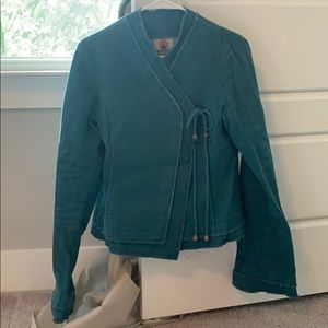 Yoga linen/cotton gorgeous green jacket
